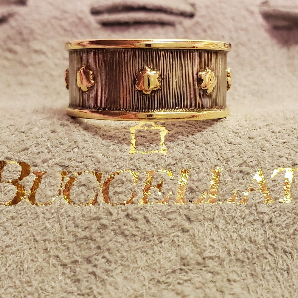 COPY - Buccellati White/Yellow Signed 18k Gold Ring